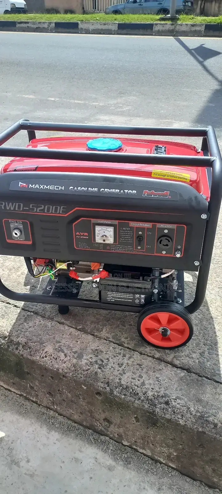 Maxmech Super Heavy Duty Petrol Generator 5.5kva Cooper Coil