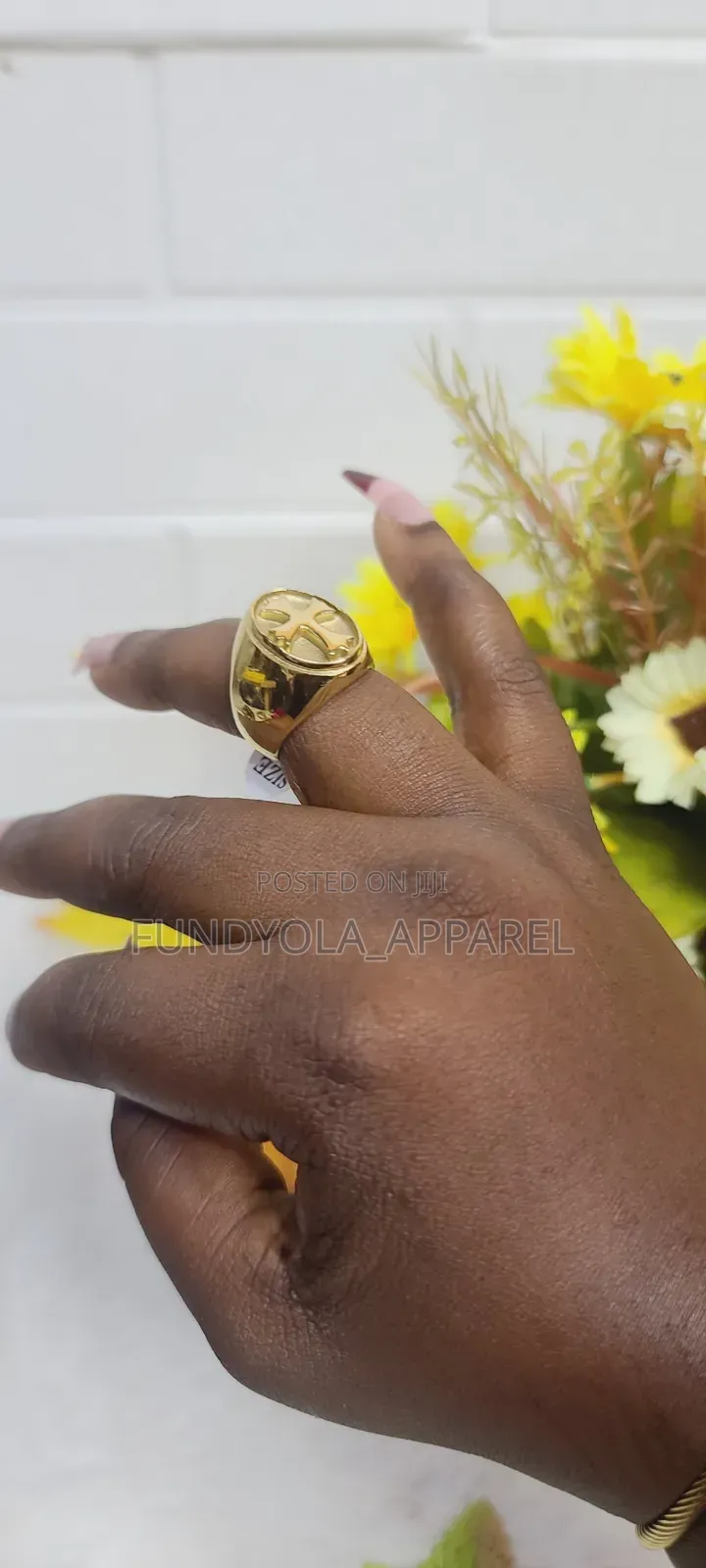 Quality Steel Gold Ring