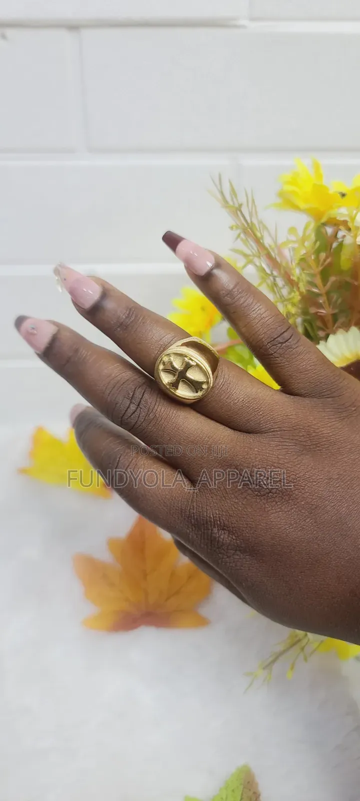 Quality Steel Gold Ring