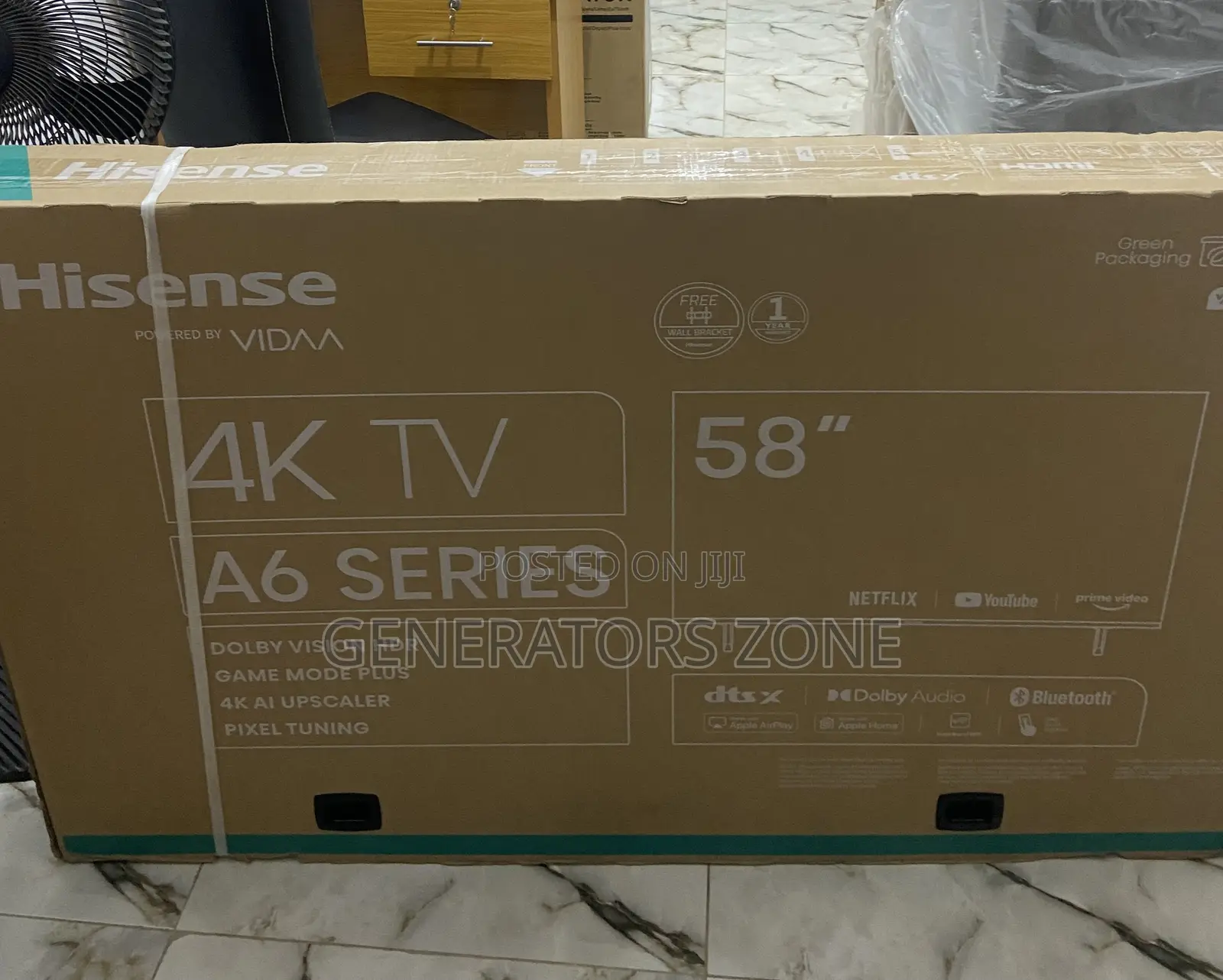 Hisense Tv, A6 Series 58" Powered by Vidaa