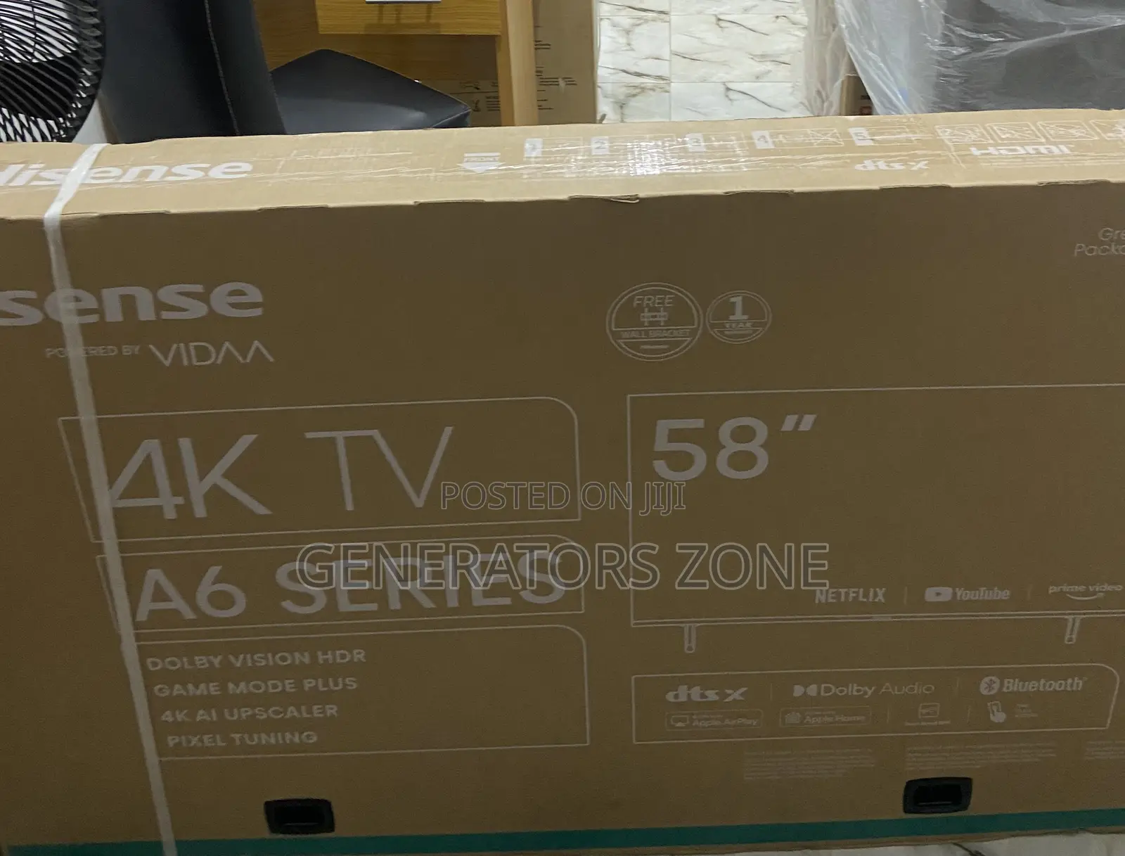 Hisense 58" A6 Series Smart Uhd Tv - Netflix - Youtube -