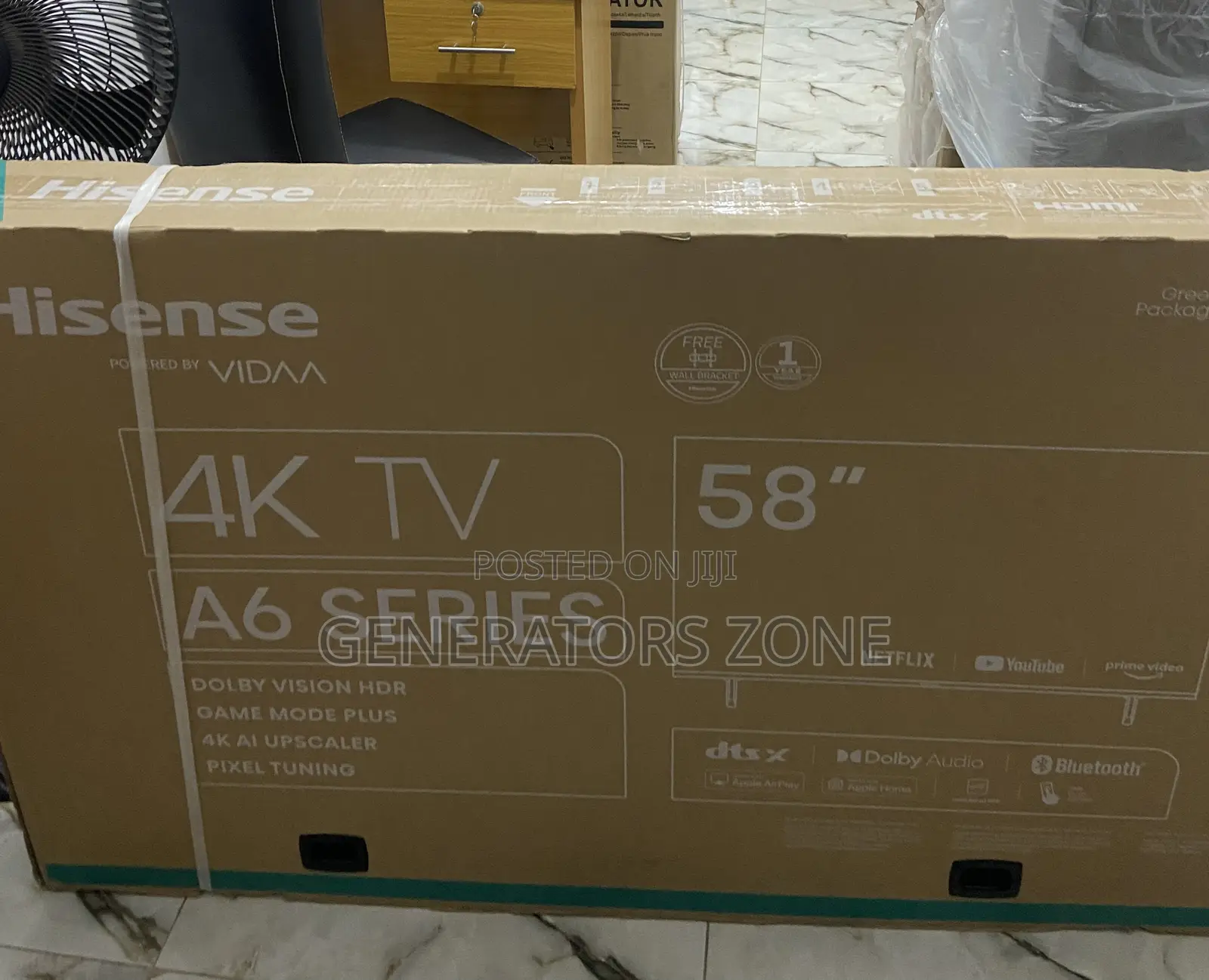 Hisense 58" A6 Series Smart Uhd Tv - Netflix - Youtube -