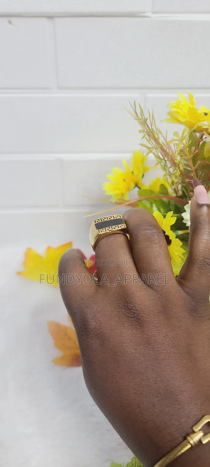 Black and Gold Mix Quality Male Fashion Ring