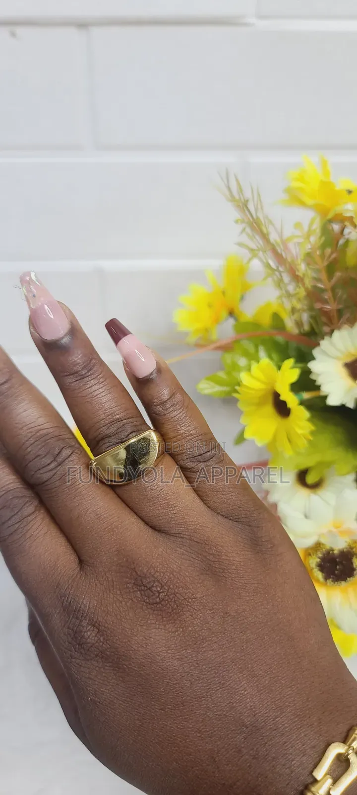 Black and Gold Mix Quality Male Fashion Ring