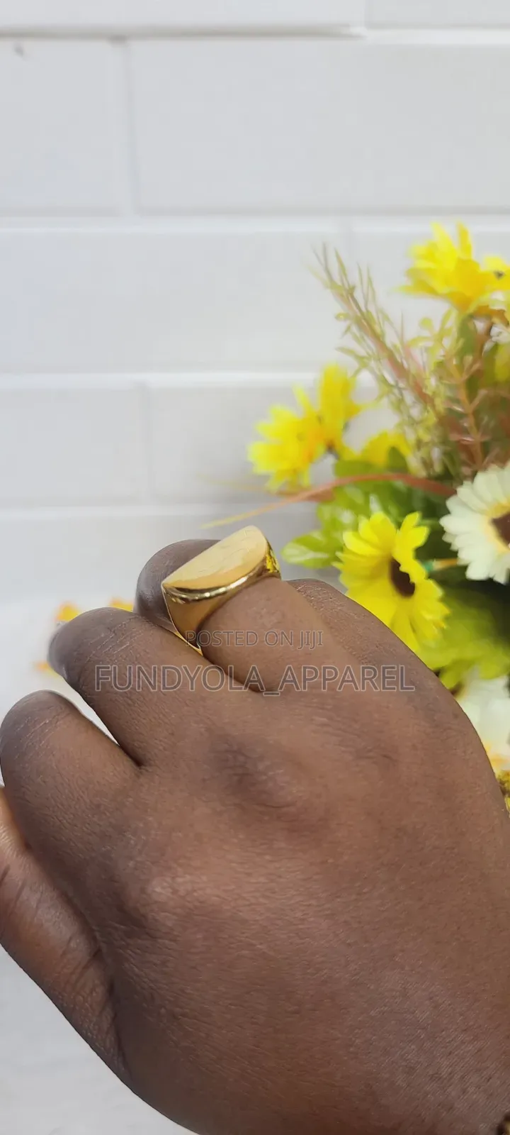 Black and Gold Mix Quality Male Fashion Ring