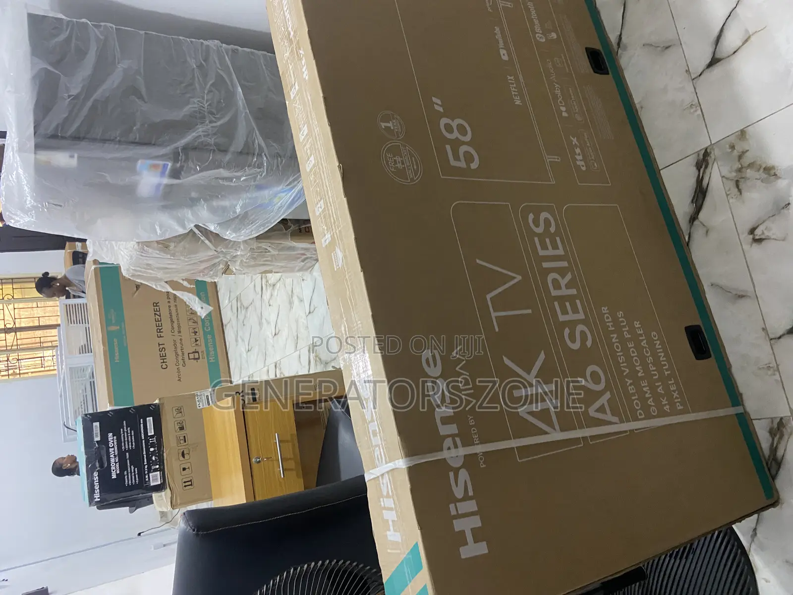 Hisense 58'' Smart UHD TV+ Netflix, Youtube -58a6k