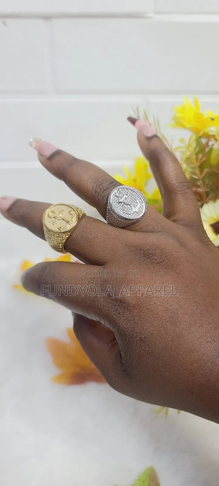 Anchor Male Fashion Ring