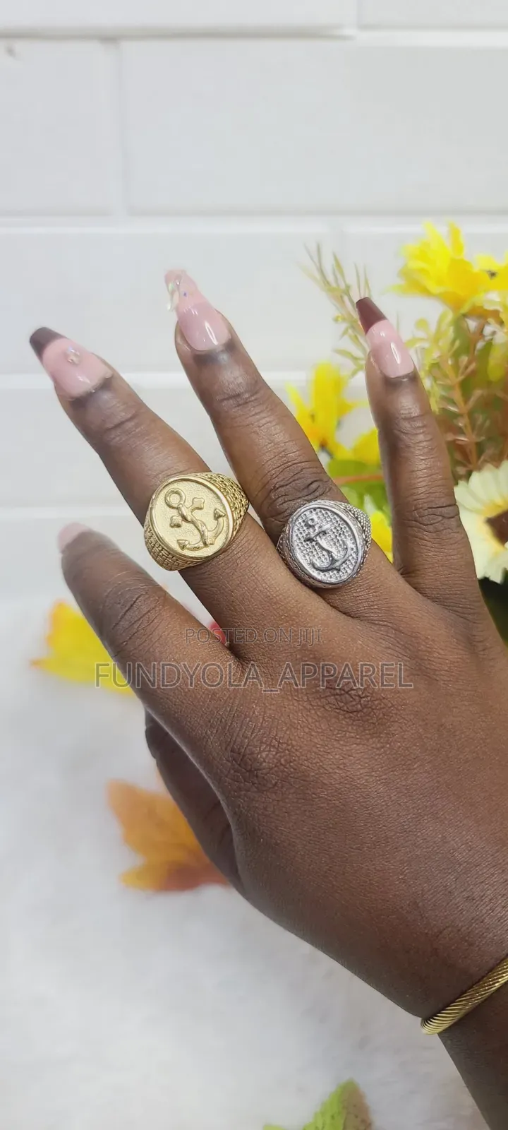 Anchor Male Fashion Ring