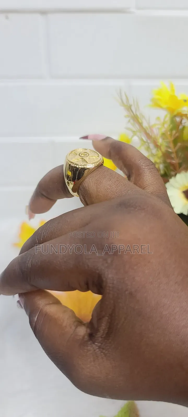 Star Logo Male Fashion Ring
