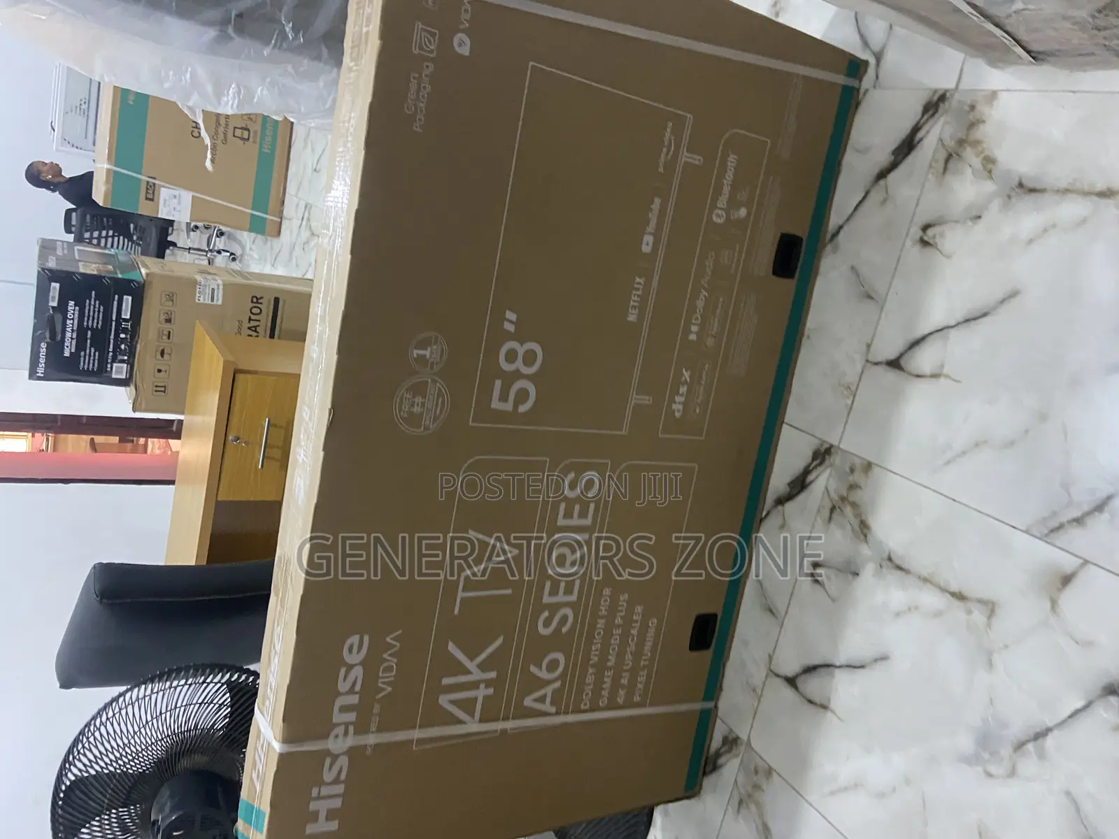 Hisense 58" Smart Uhd TV + Free Wall Bracket - 58a6g
