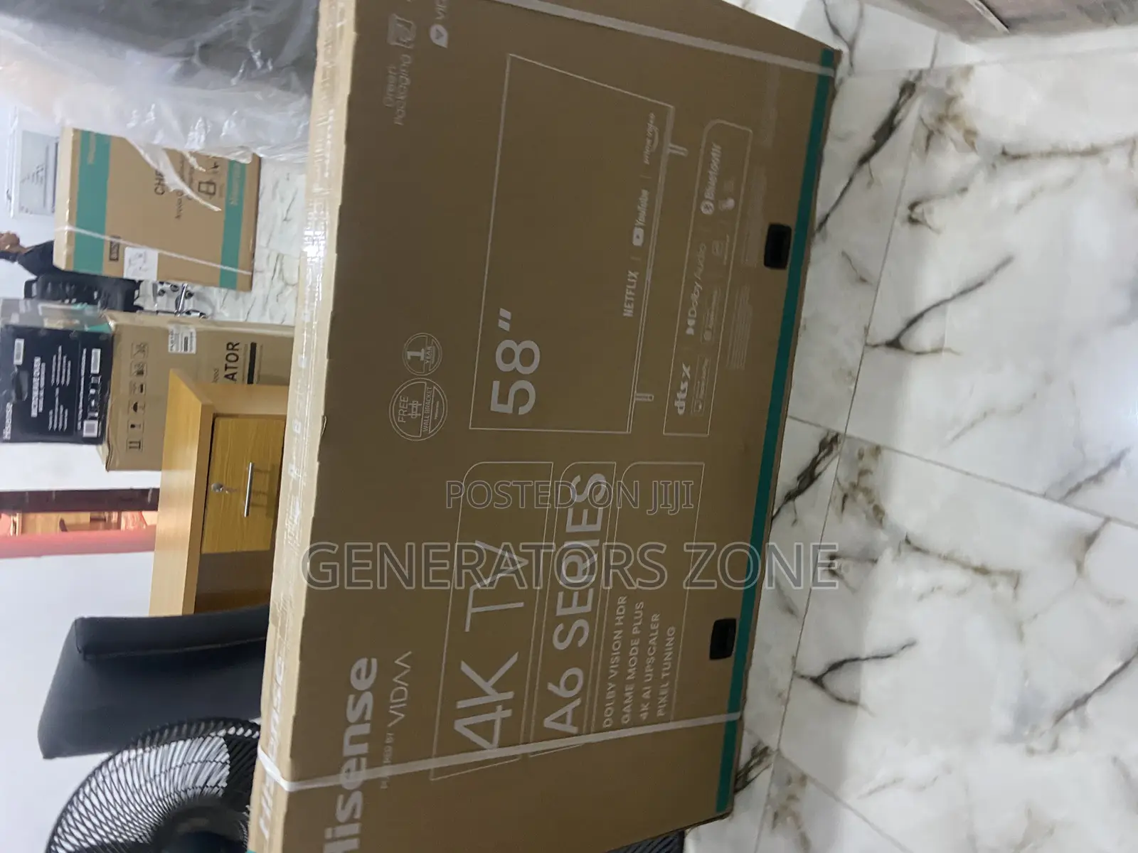 Hisense 58" Smart Uhd Television Netflix + Youtube Apps +