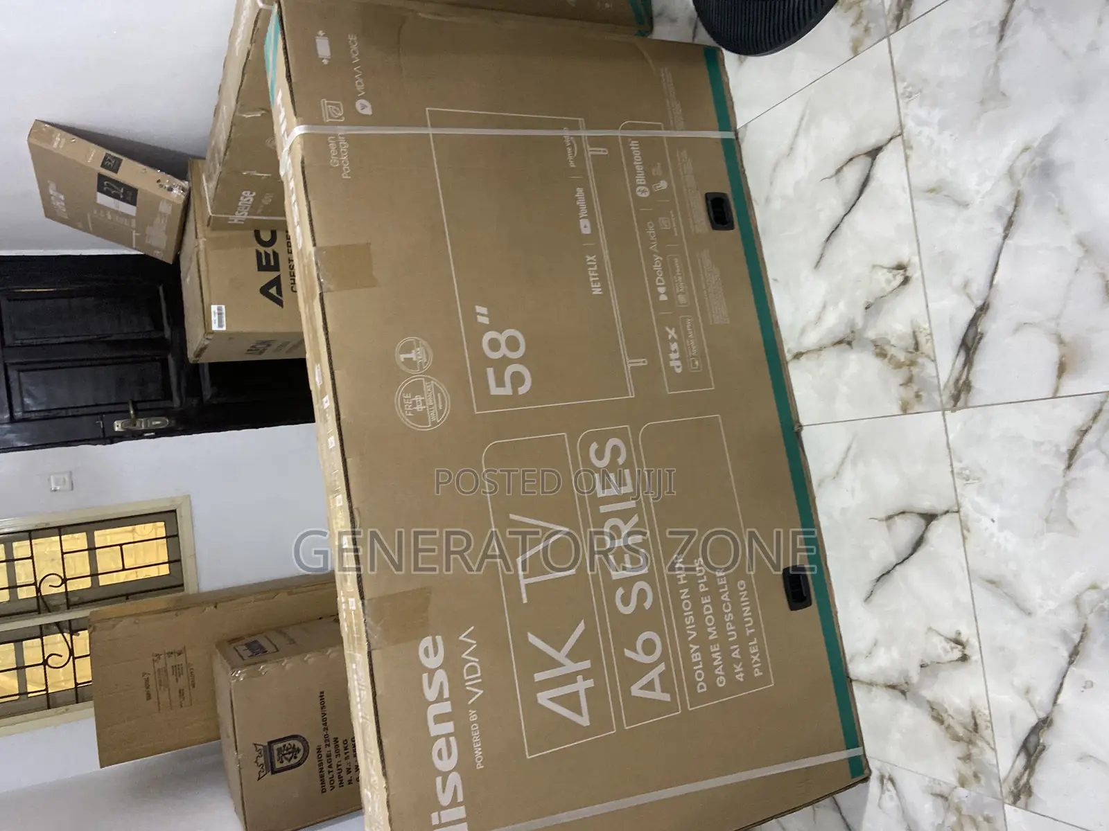 Hisense Tv, A6 Series 58" Inches+Netflix+Youtube