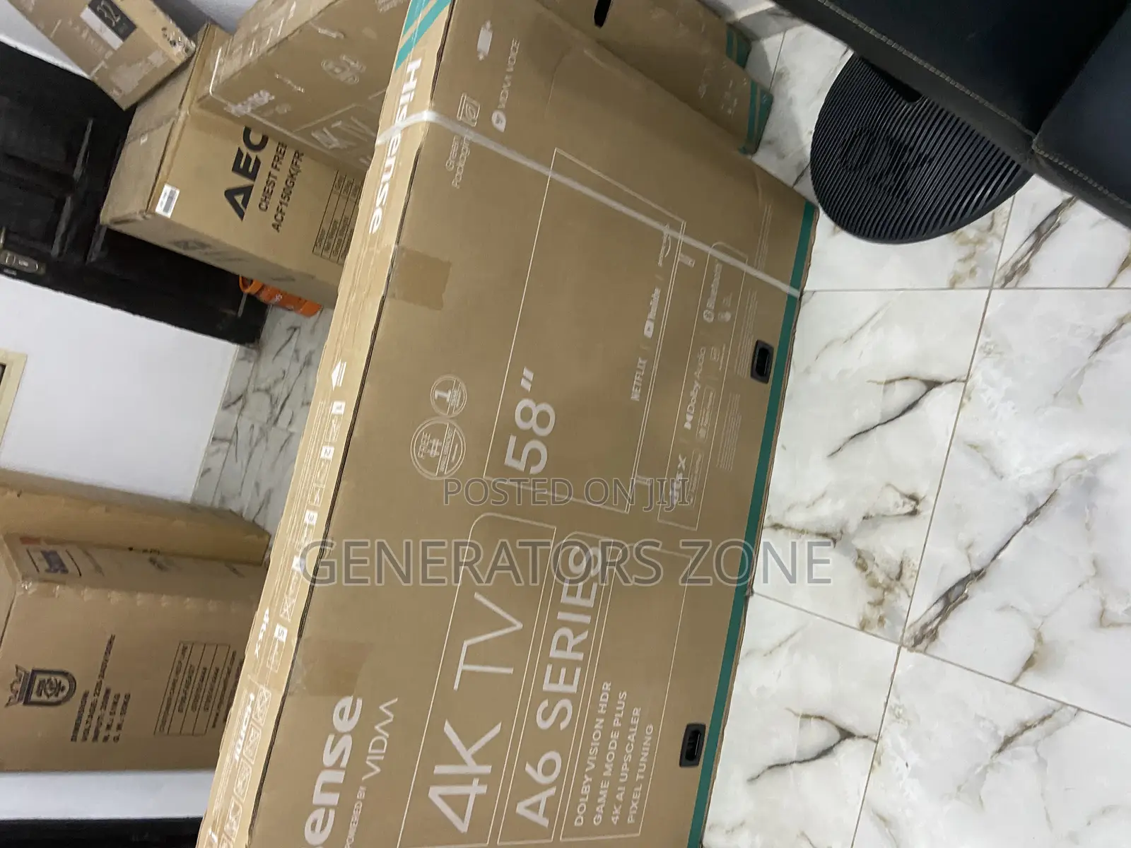 Dolbyaudio Hisense 58" Inches Tv, A6 Series