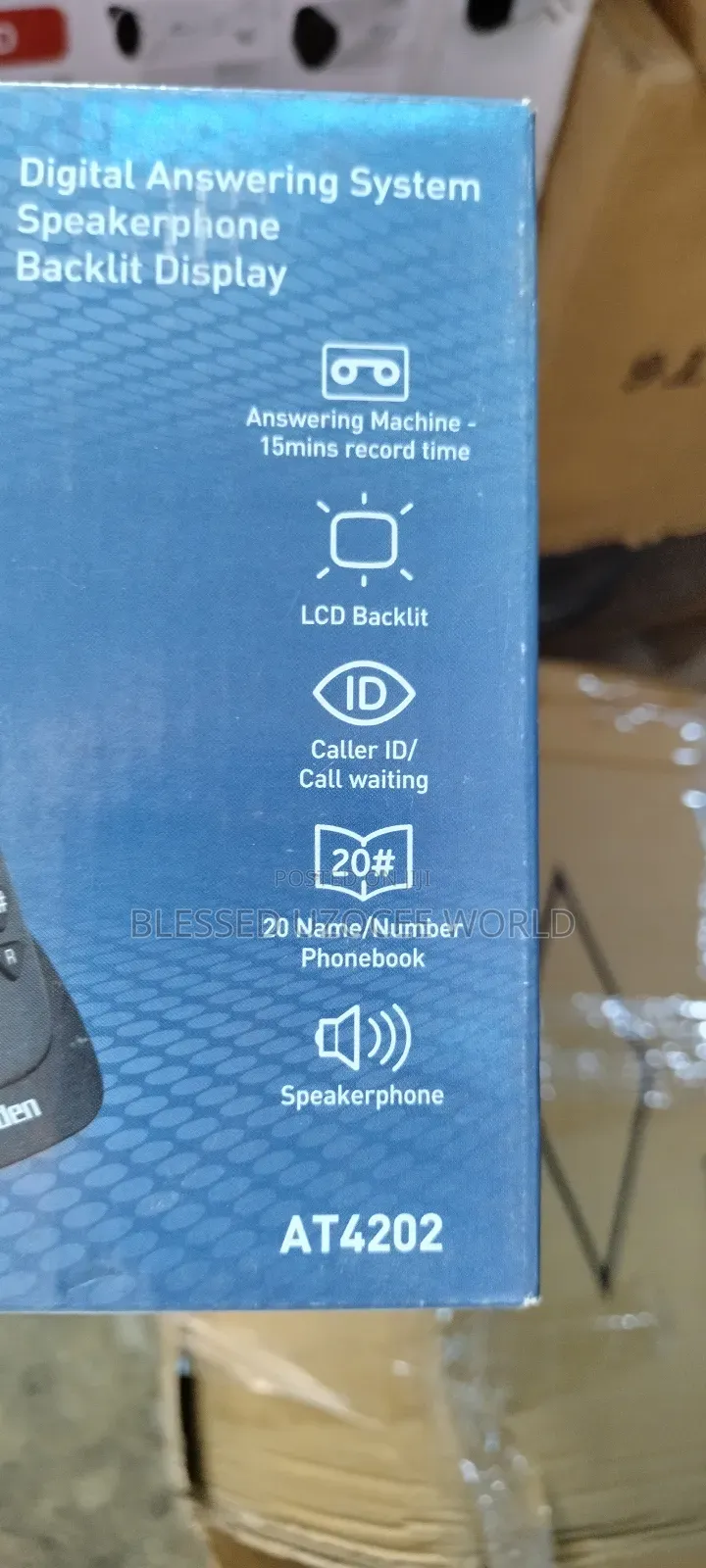Uniden AT4202 Display Trimline Calle ID Cordless Table Phone