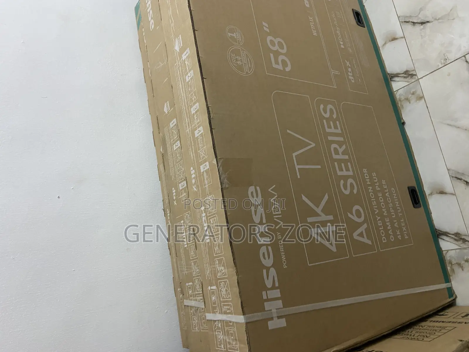  Smart TV Hisense 58" Inches, A6 Sseries{1 Year Warranty}