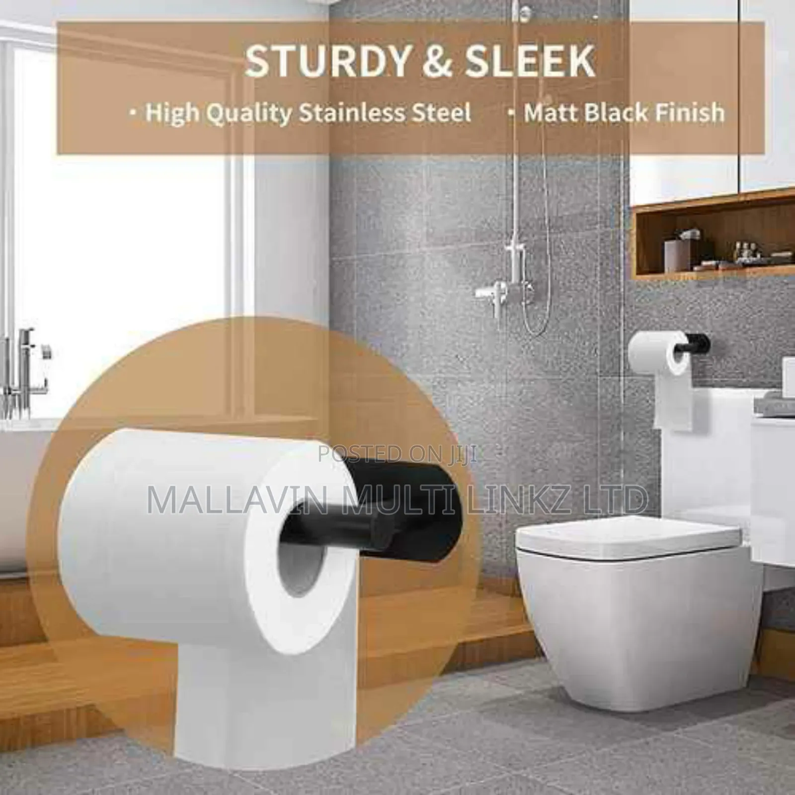 4pcs Towel Hanger / Bars,Roll Paper Holder, Bathroom Hook