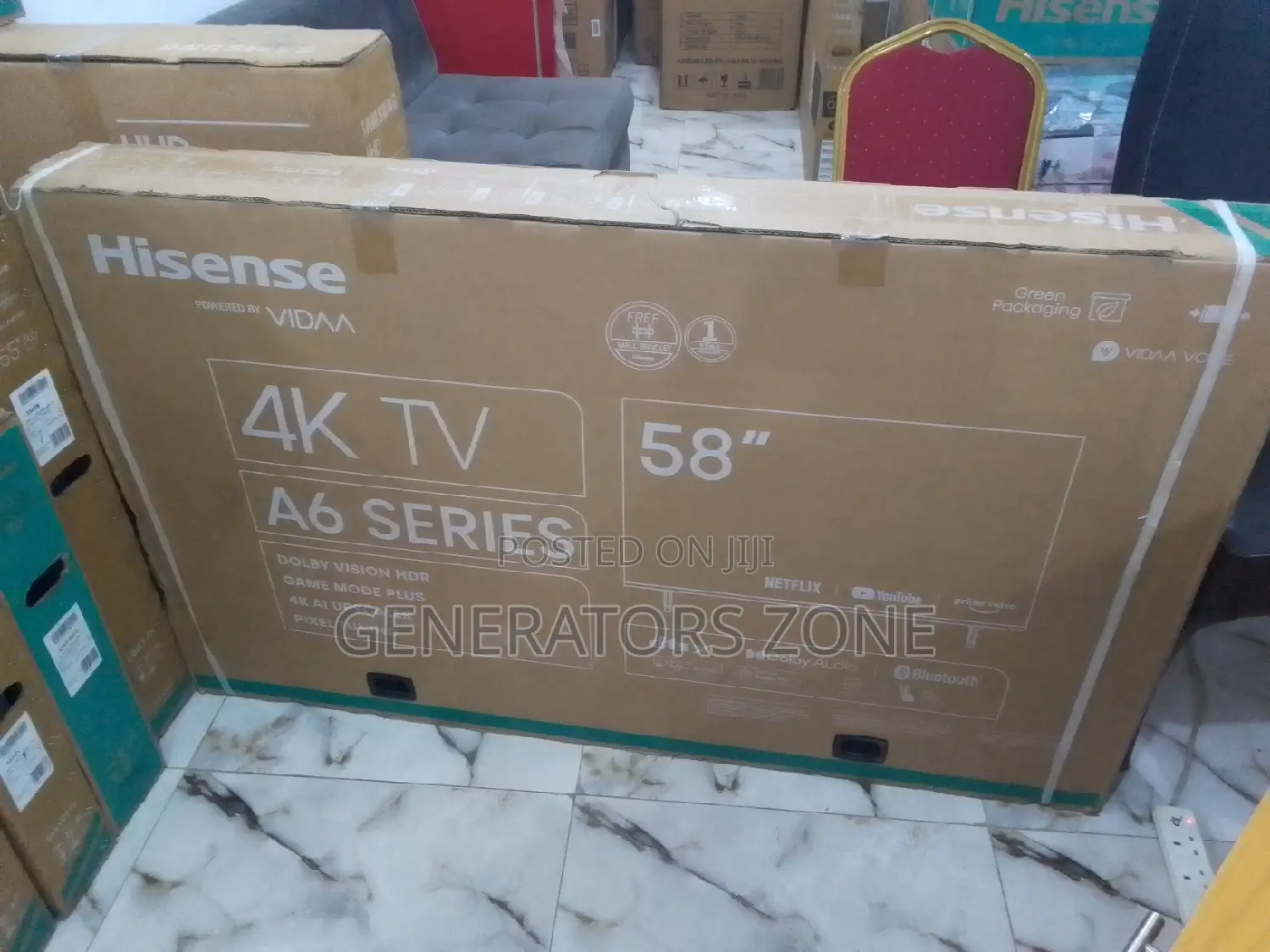 User-Friendly Hisense Smart Tv,A6 Series 58" Inches