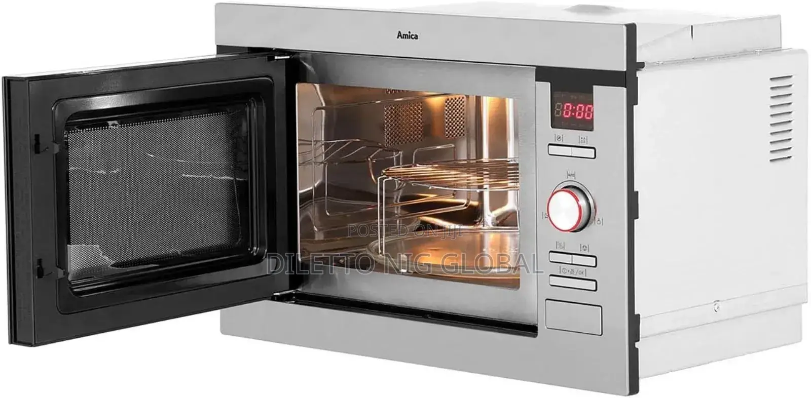 Amica AMM25BI 25L Microwave Oven With Grill -Stainless Steel