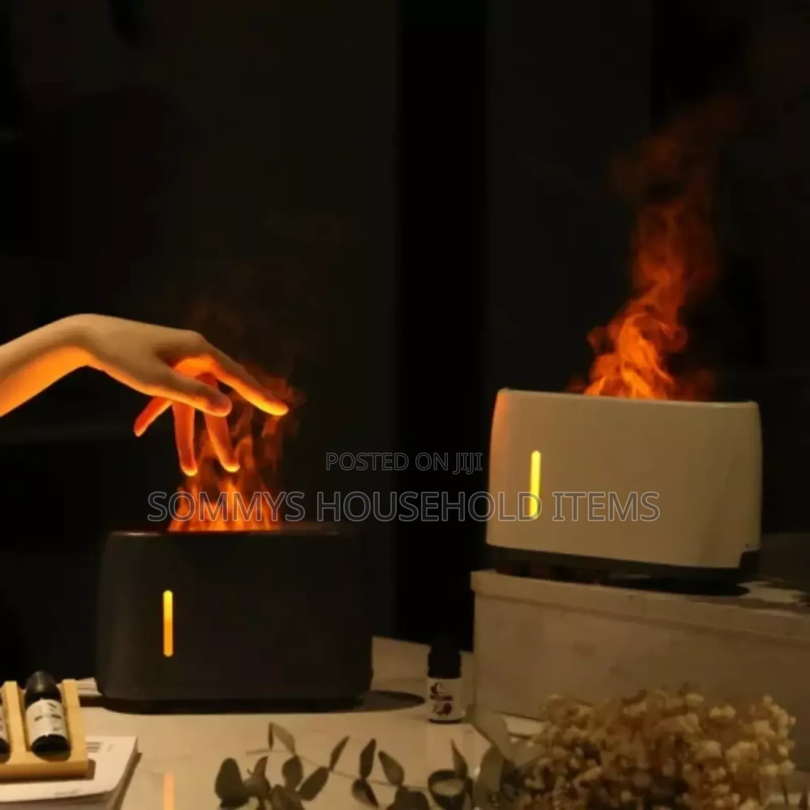 Aroma Diffuser With Flame Humidifier