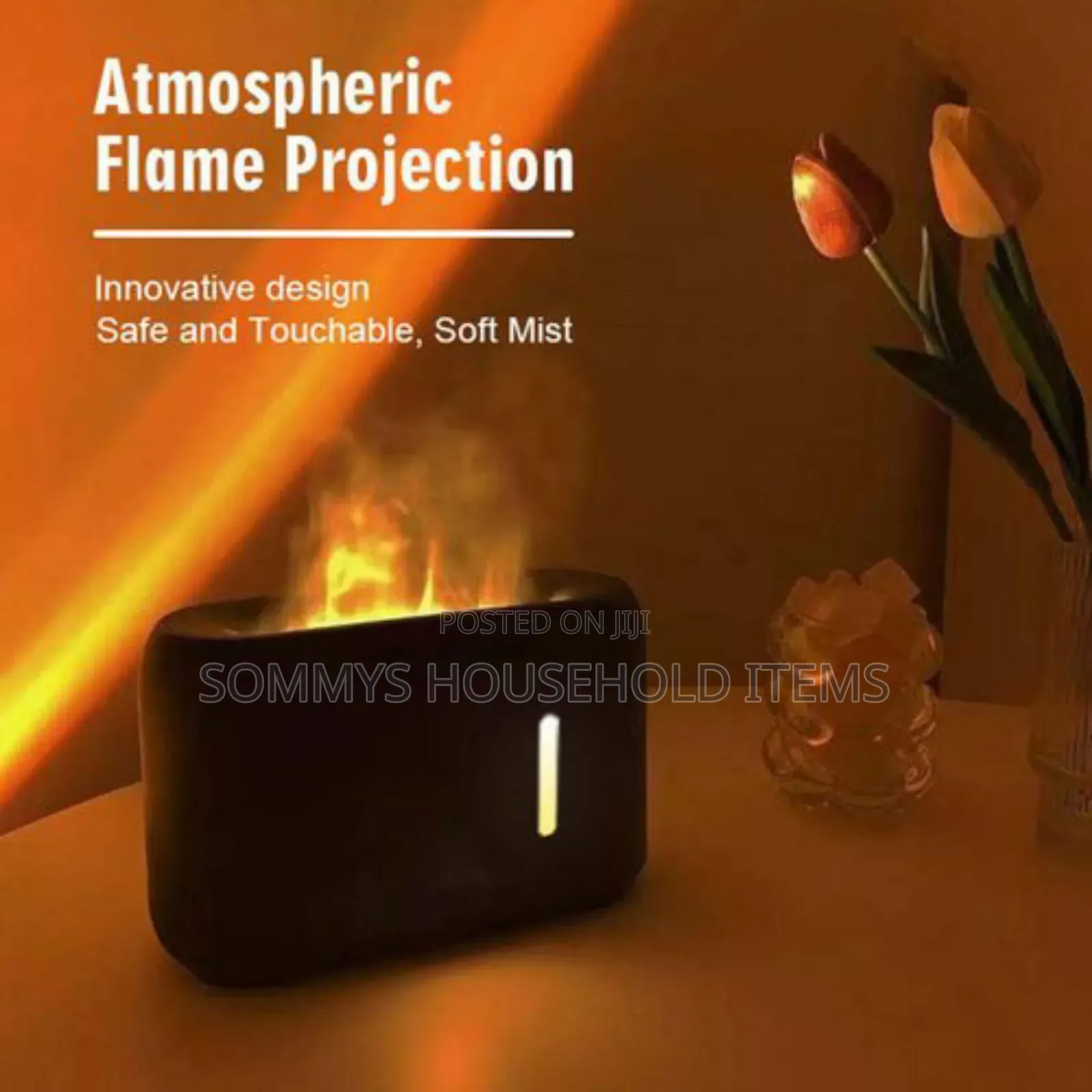 Aroma Diffuser With Flame Humidifier