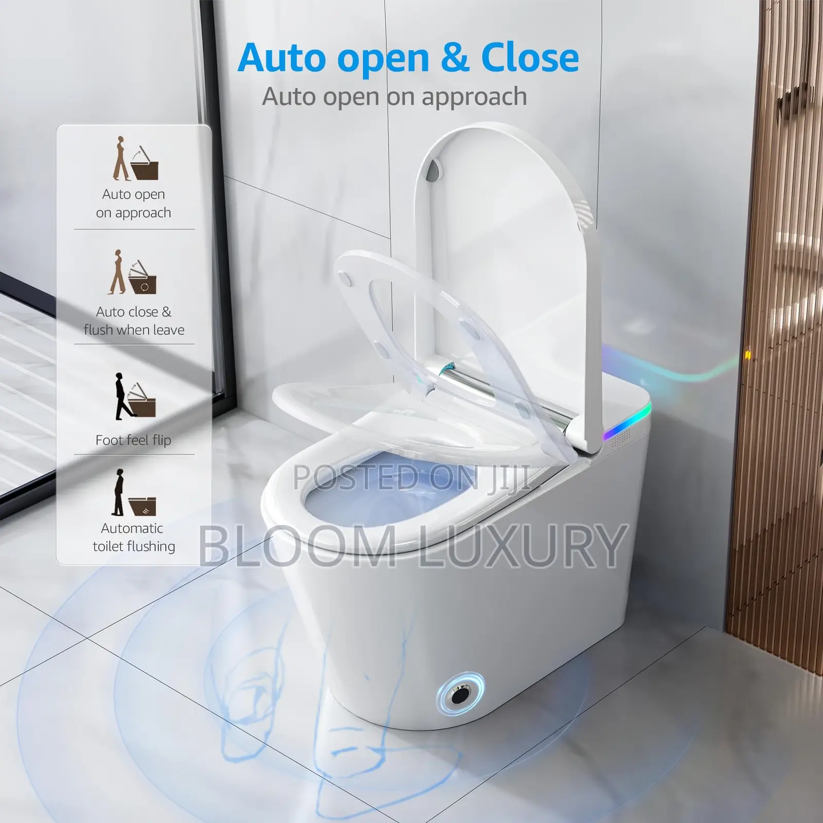 Tankless Smart Intelligent Sensor Toilet