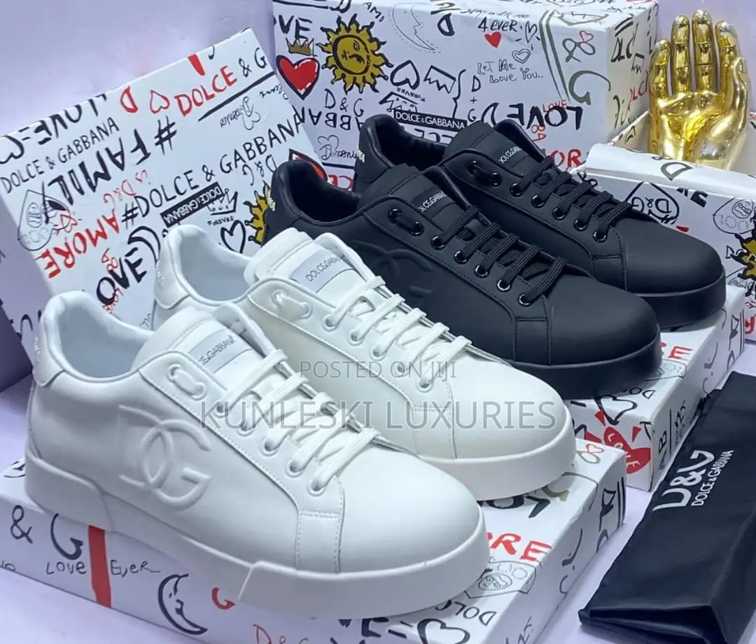 Original Dolce Gabbana Leather Sneakers
