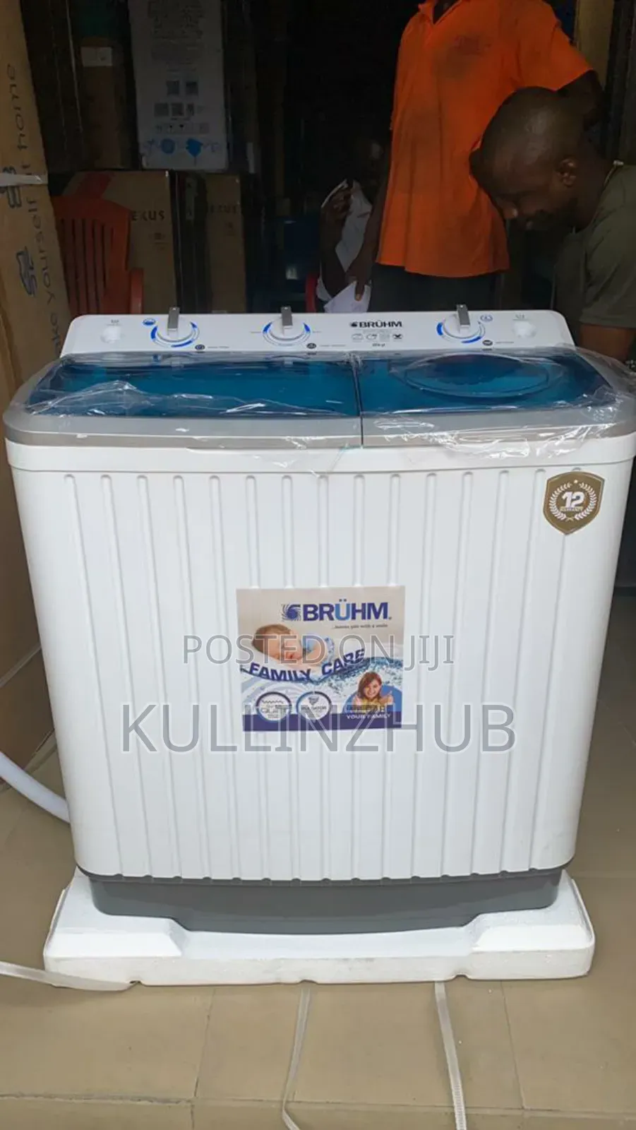 Bruhm 8 Kg Twin Tub Top Loader Washing Machine