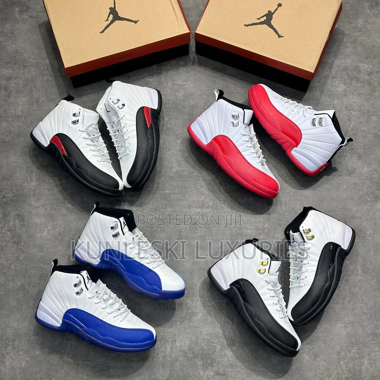 Original Air Jordan 12 Retro Gs Cherry Sneakers