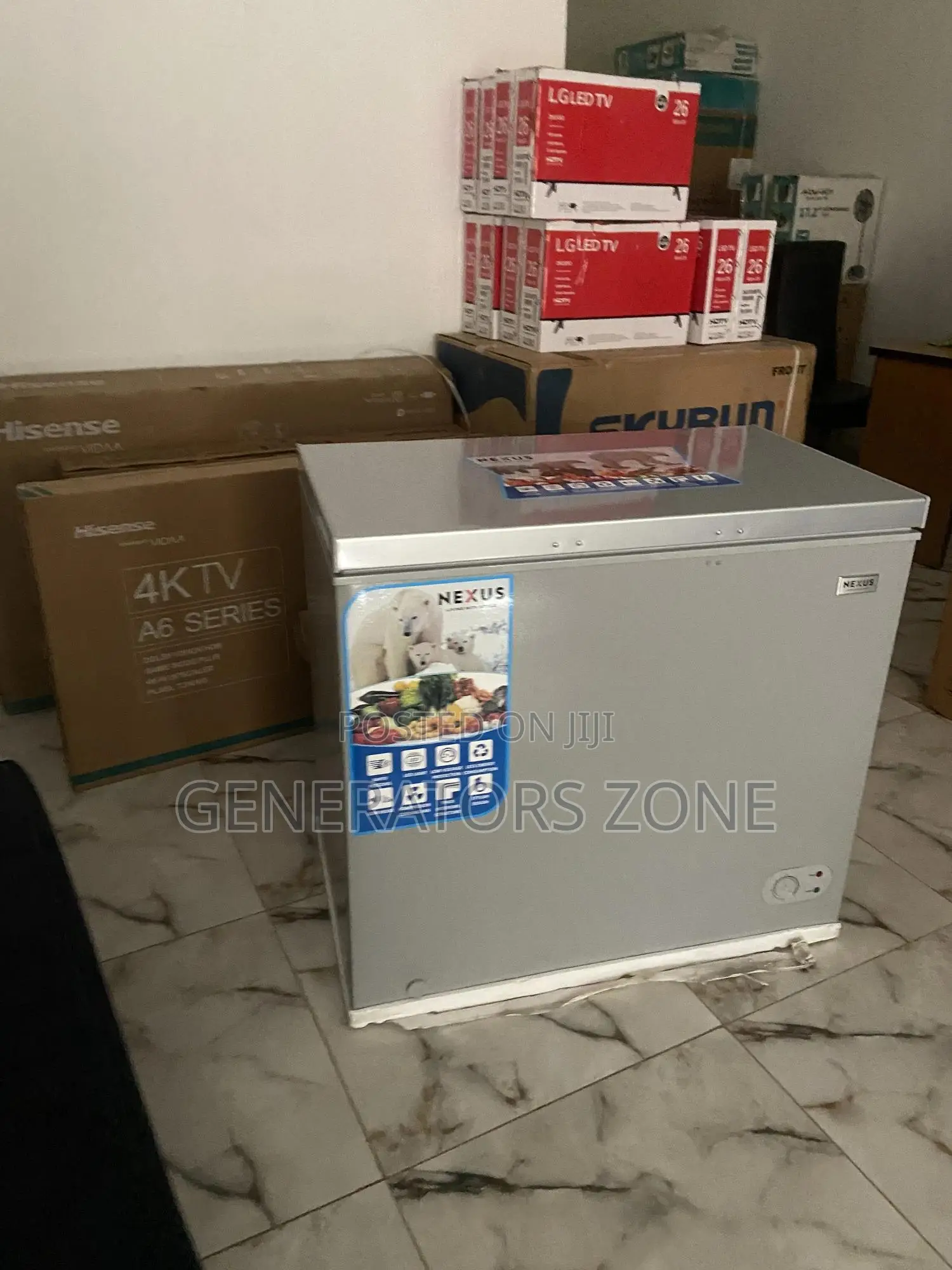 Nexus Nx-265g Silver Chest Freezer 200L