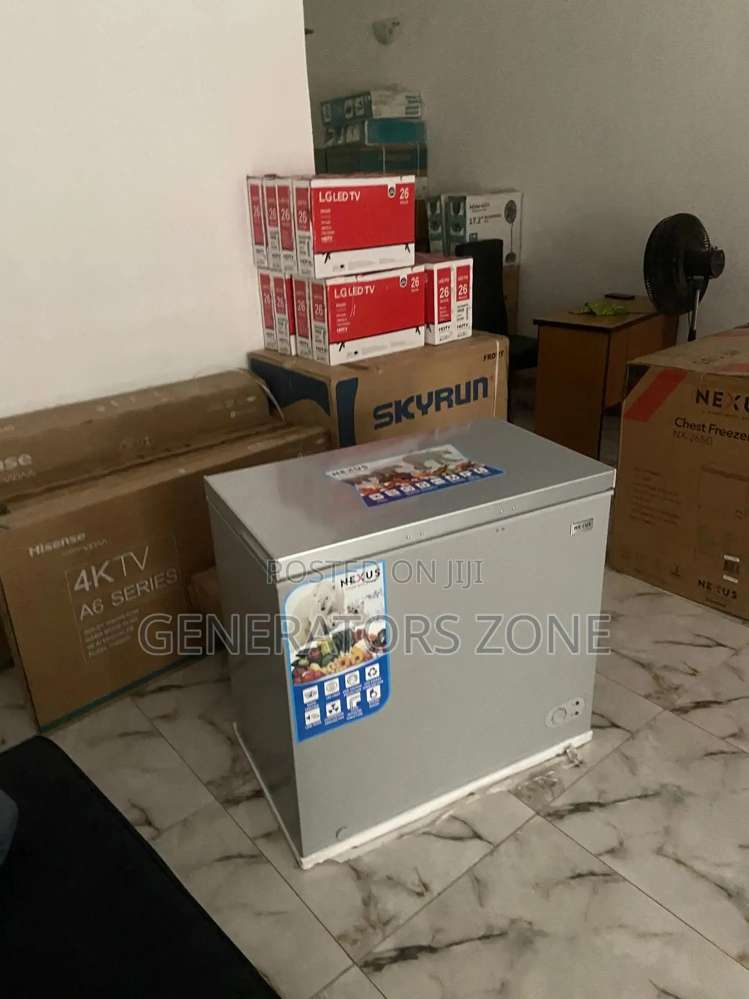 Nexus Nx-265g Chest Freezer Silver {200litres}
