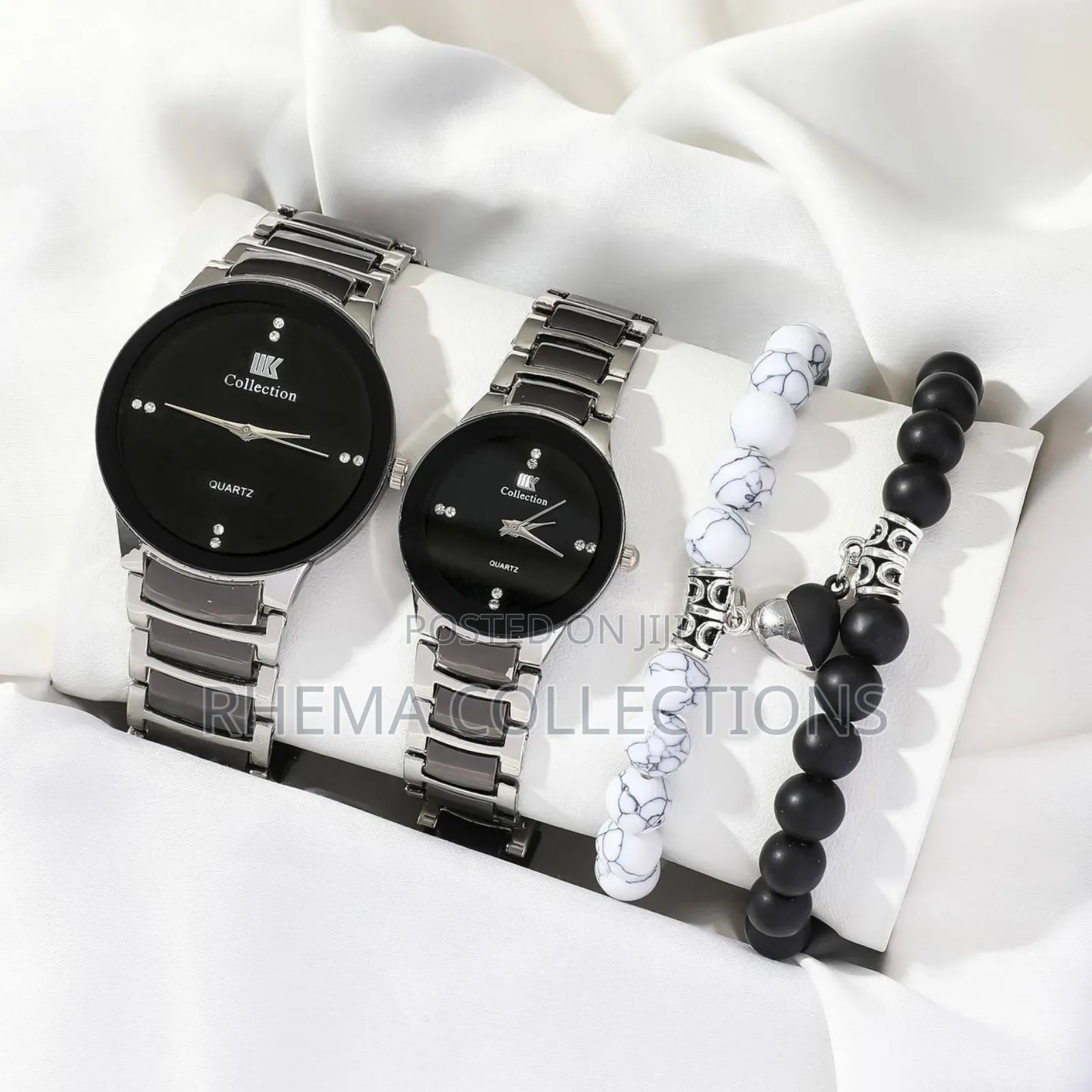 Lovers Ultra-Slim Hypoallergenic Non Fading Ceramic Steel