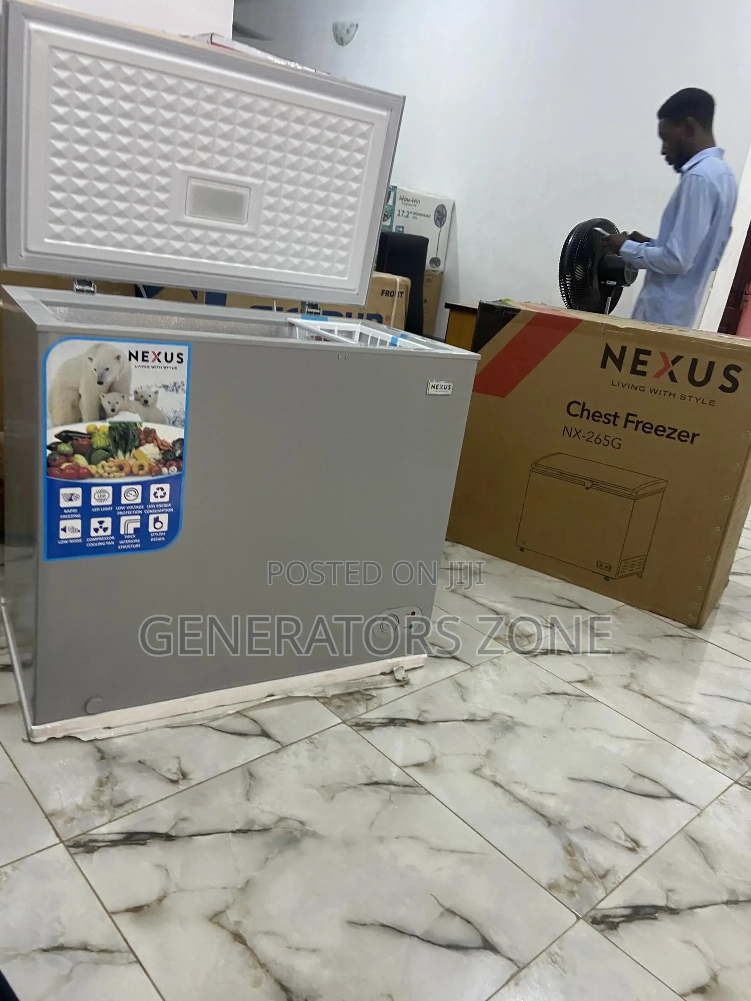 Nexus 200L Chest Freezer "Lock" Nx-265g