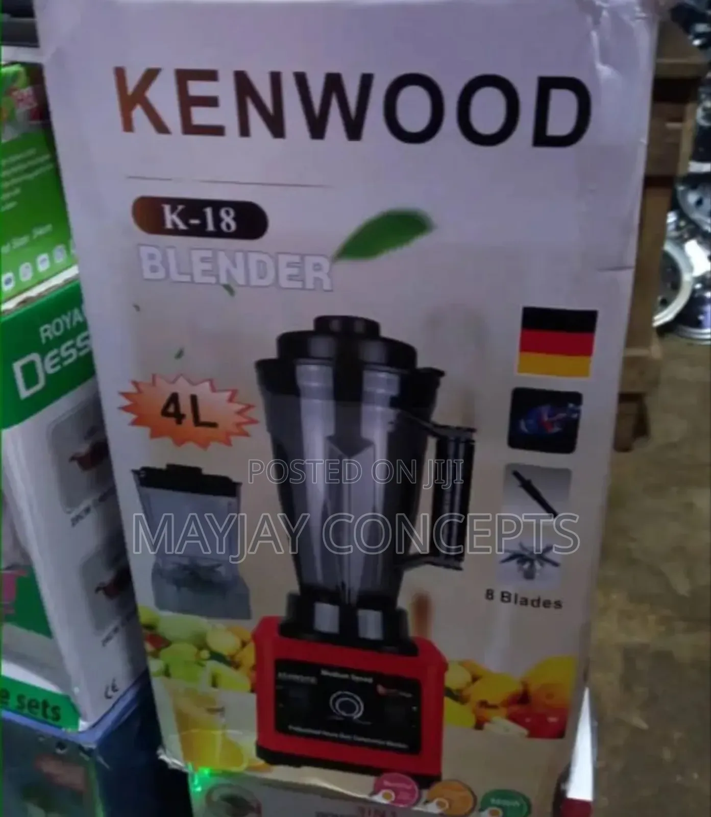 Kenwood 4litres High Power Blender and Grinder-9000watts