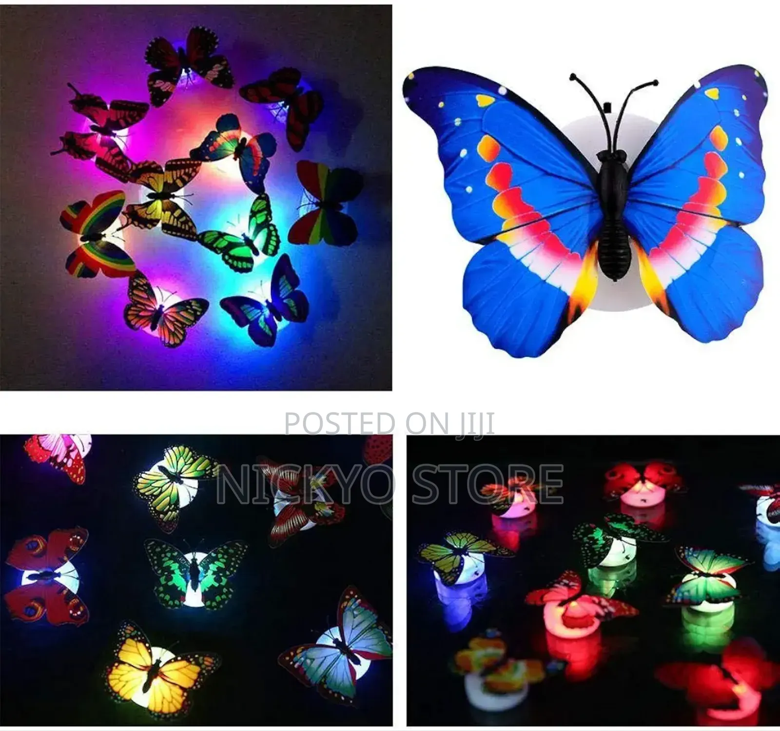 1pc Butterflies Multicolor LED Flashing Light