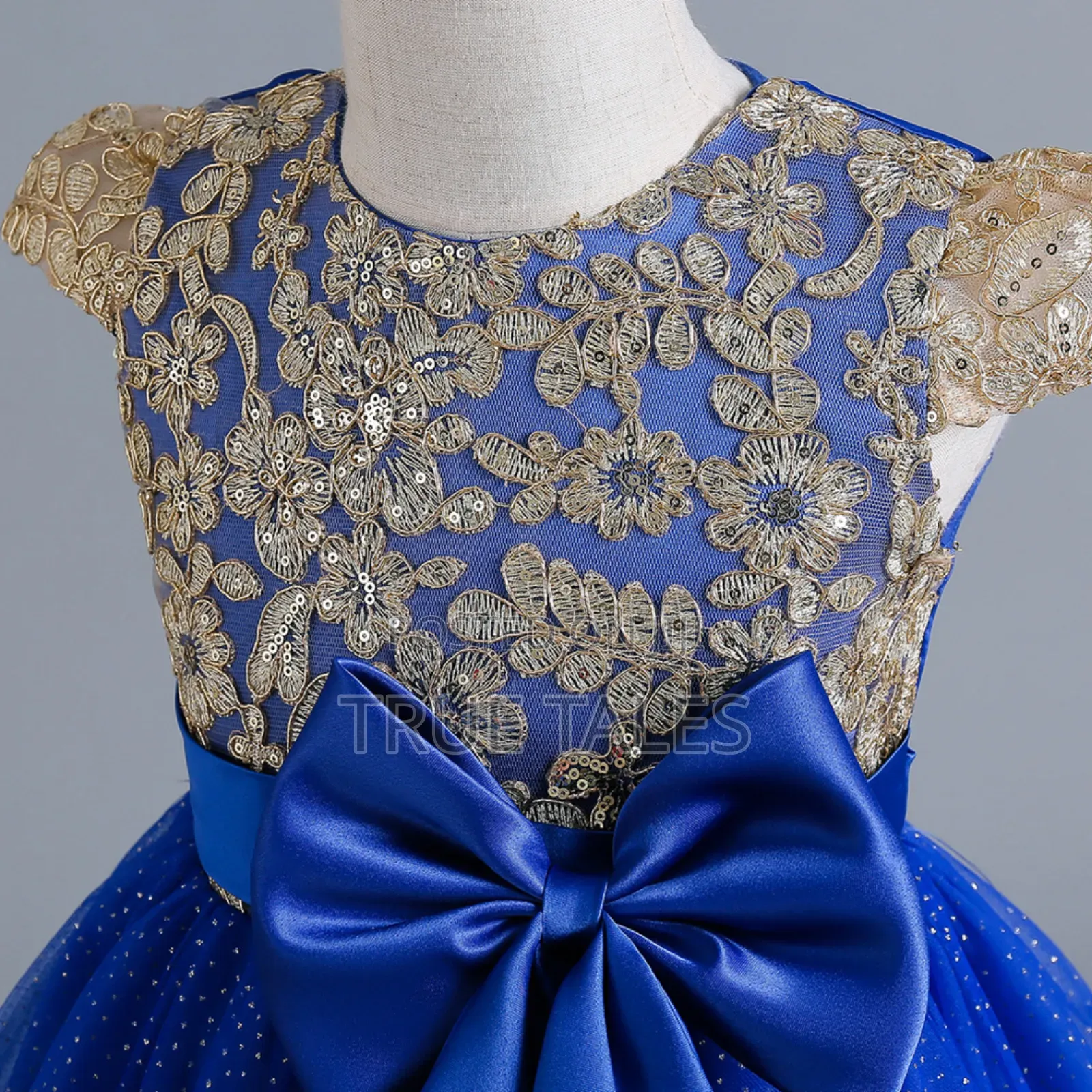 Cinderella Short Sleeves Ballgown With Glitters,Sequins Belt