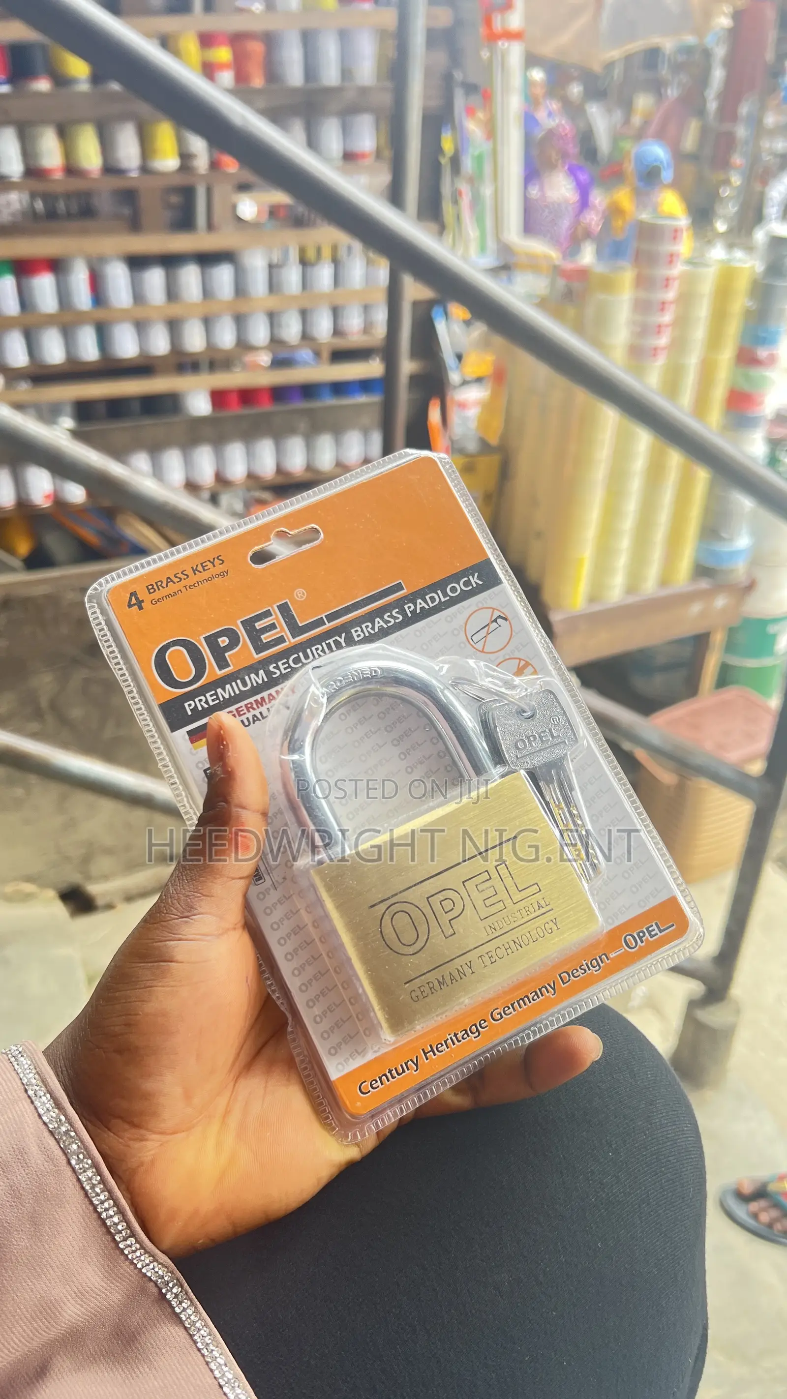 70mm Opel Brass Security Padlock