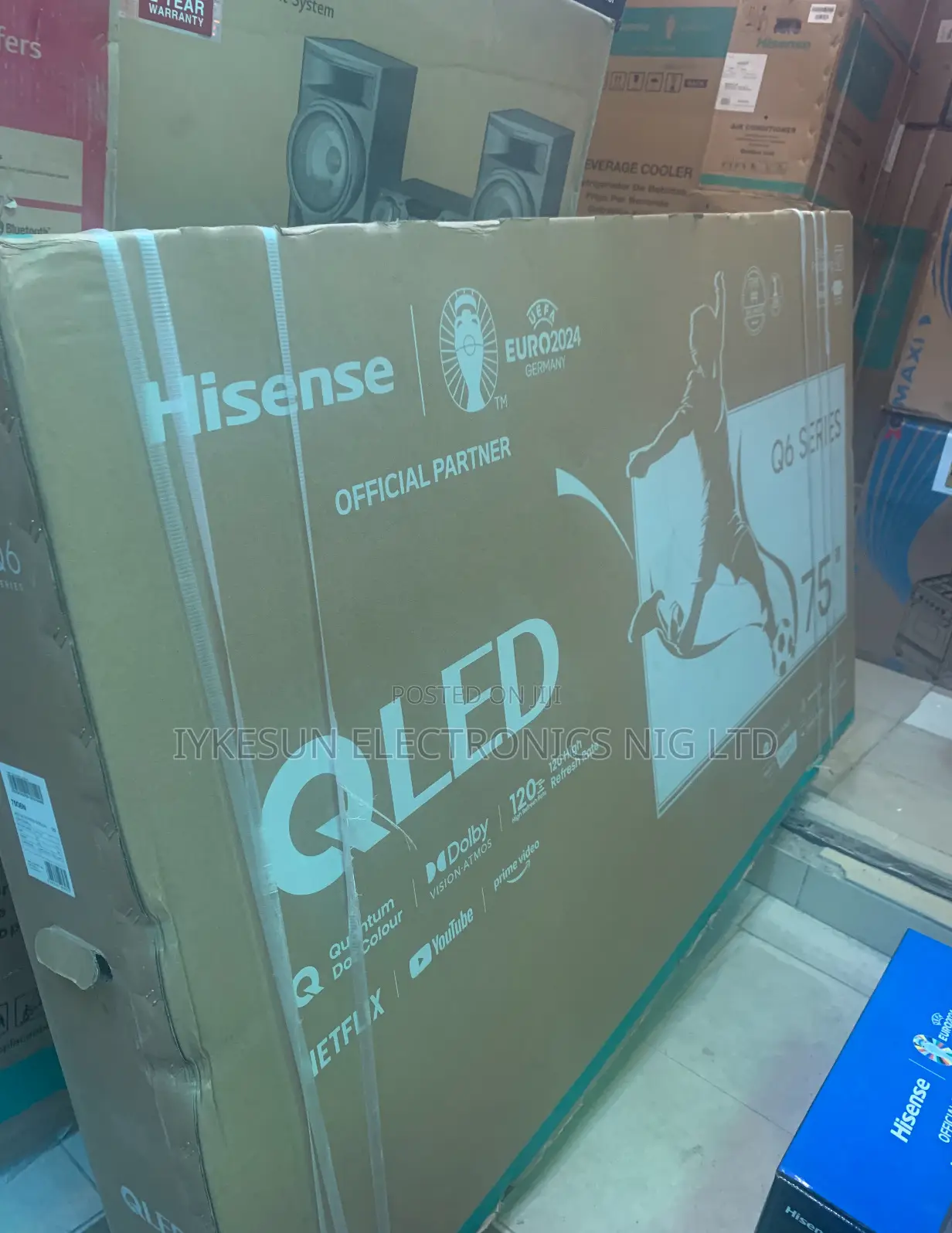 Original Hisense 75” QLED 4KUHD Smart Youtube Netflix Etc.