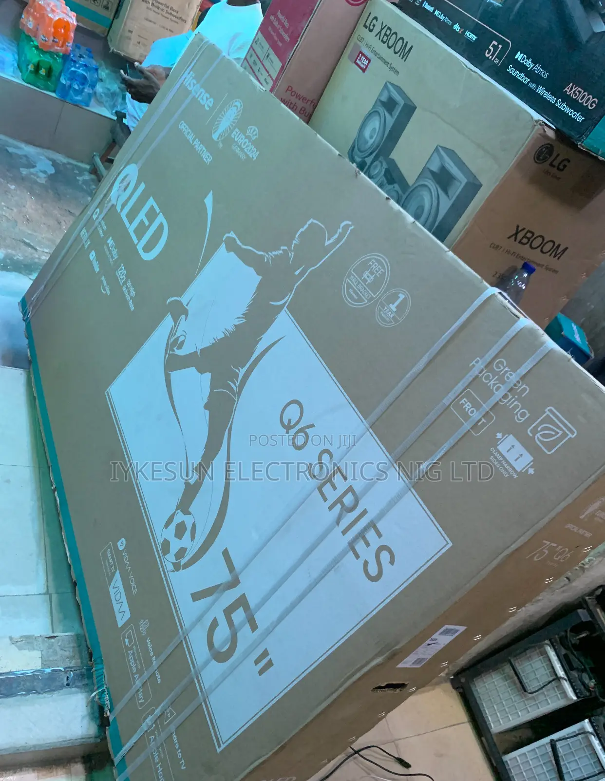 Original Hisense 75” QLED 4KUHD Smart Youtube Netflix Etc.