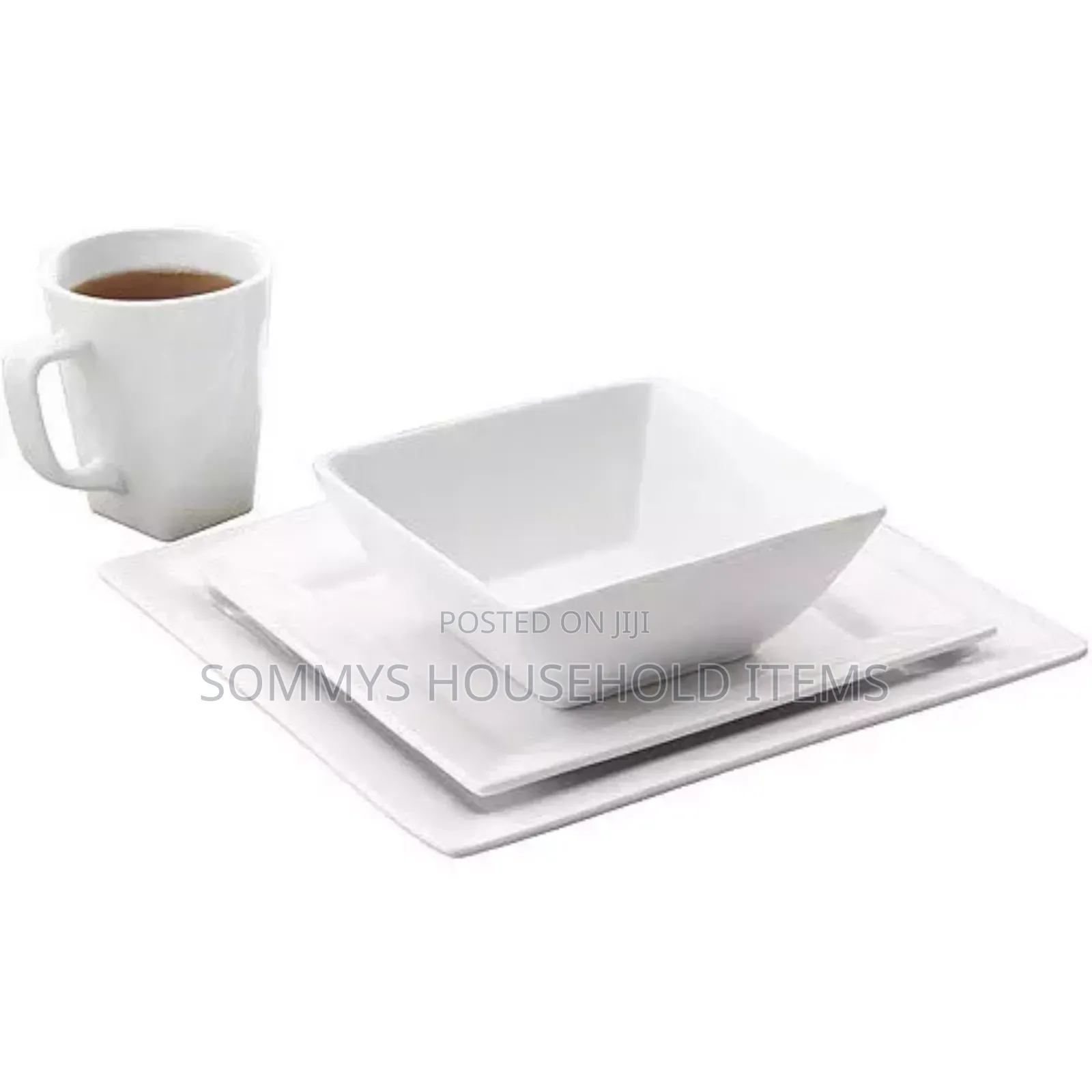 16pcs White Porcelain Dinner Set