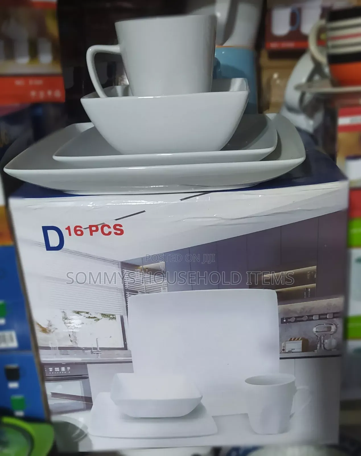 16pcs White Porcelain Dinner Set