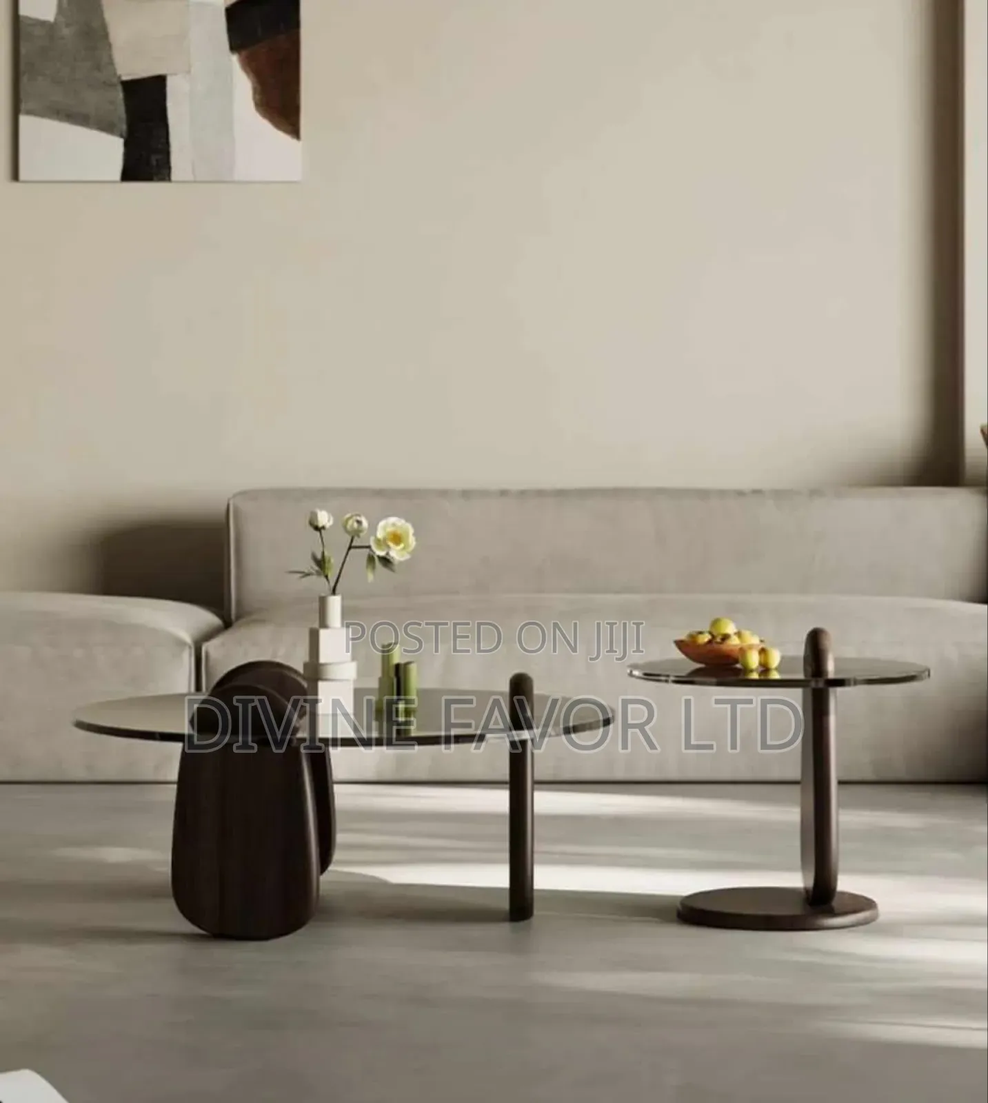 2 in 1 Glass Center Table for Living Room.