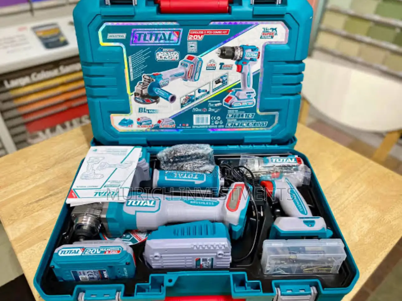Grinding and Drill Cordless 2 PCS Combo Kit