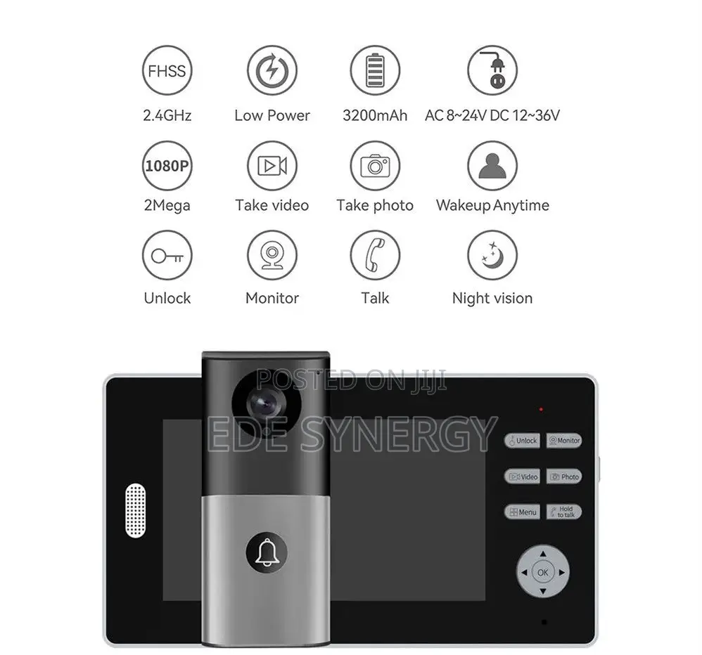 Smart Wireless Video Door Bell for Homes and Offices