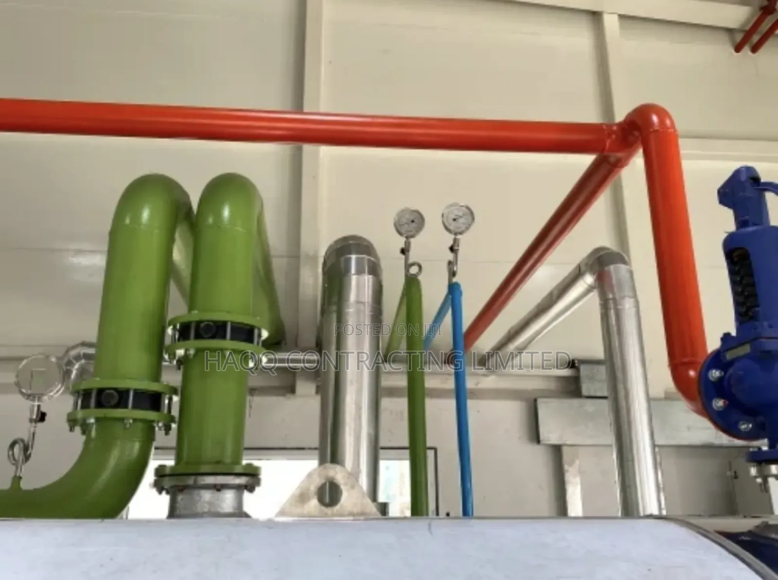 Mild Steel, Galvanized Cooling Water Piping System Fabricatñ