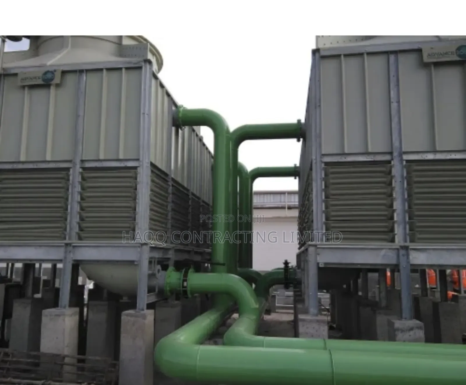 Mild Steel, Galvanized Cooling Water Piping System Fabricatñ