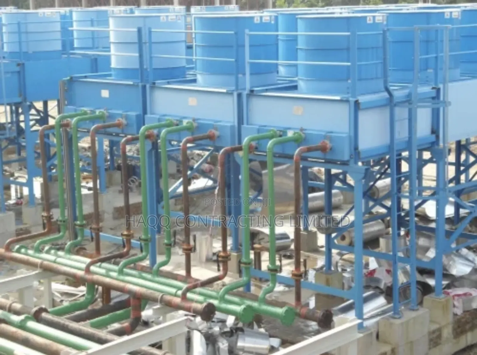 Mild Steel, Galvanized Cooling Water Piping System Fabricatñ