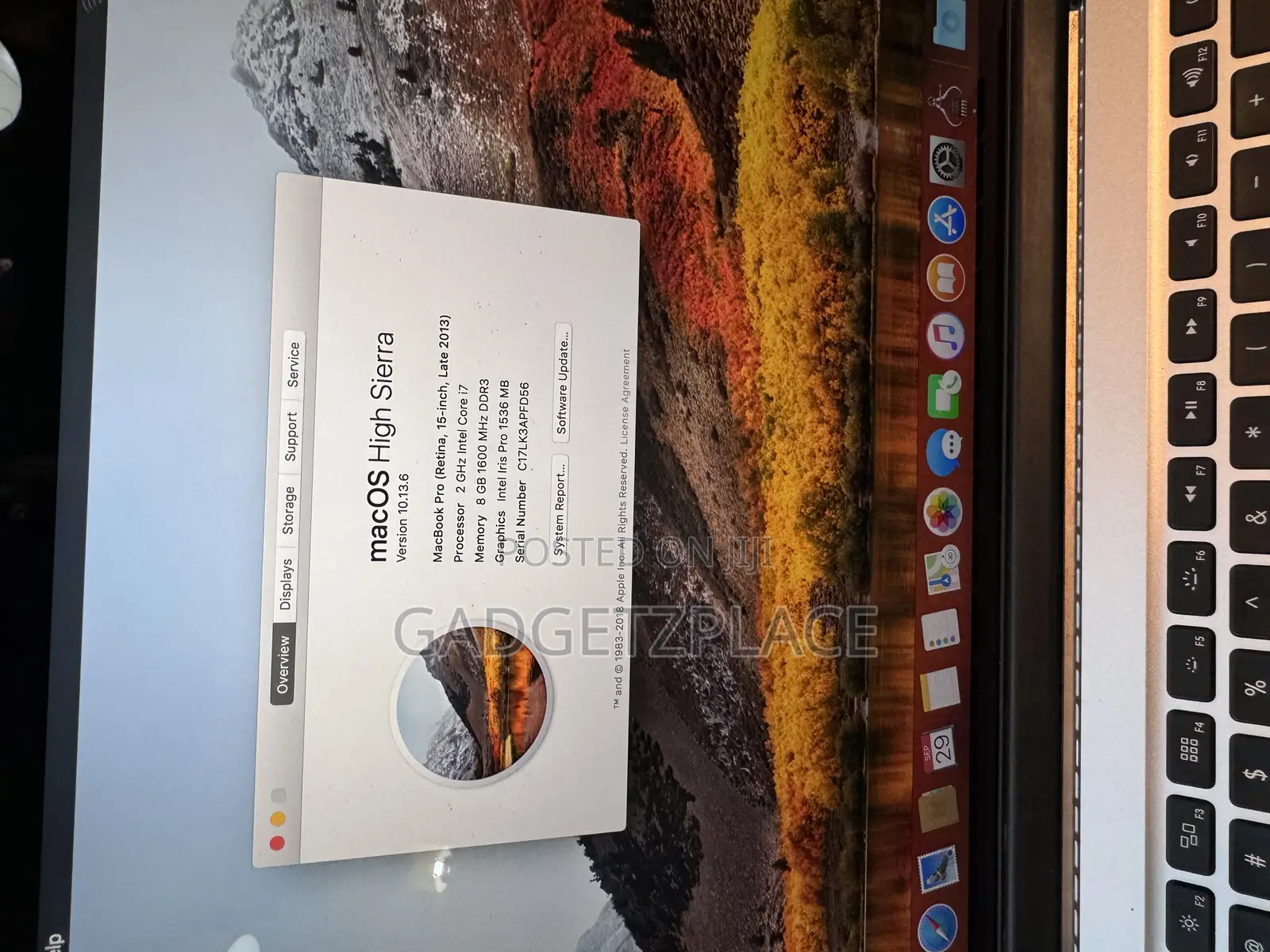 Laptop Apple MacBook Pro 2014 8GB Intel Core I7 SSD 256GB