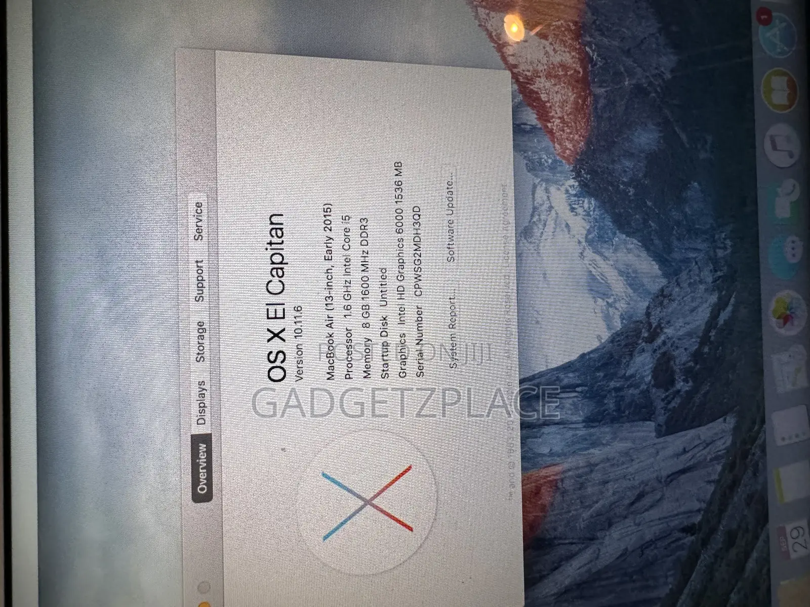 Laptop Apple MacBook Air 2015 8GB Intel Core I5 SSD 128GB