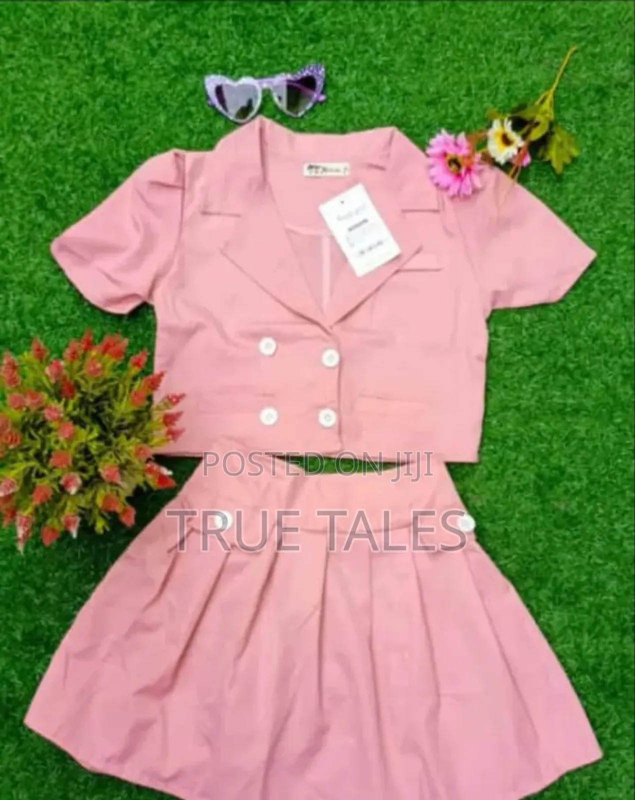Vietnam Girl's Pink Skirt and Blouse/Top Set