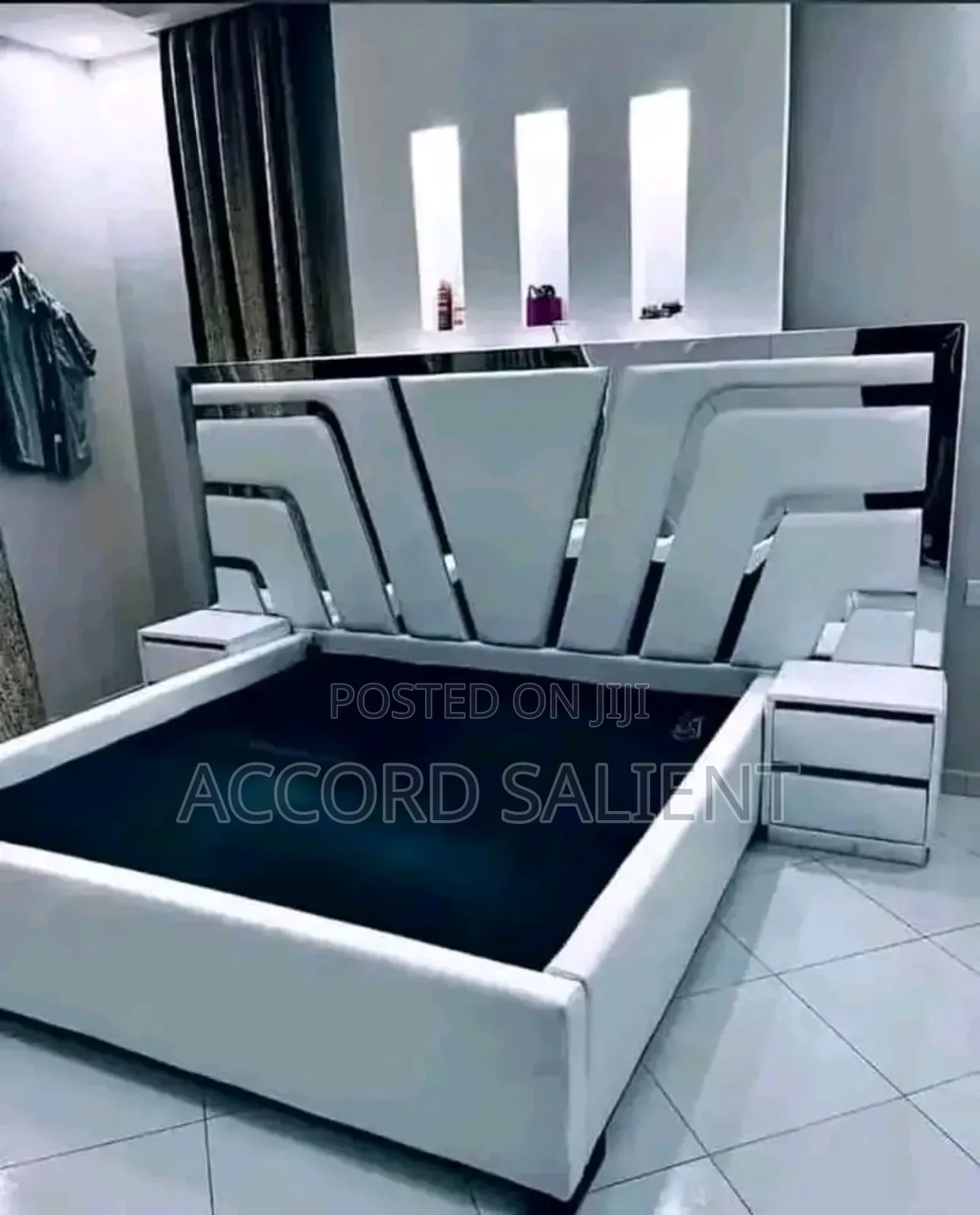 6 by 6 Executive Designer Bed With Bedside Drawers